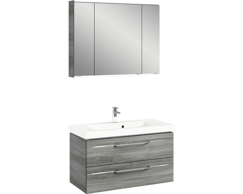 Waschtischkombination mit Spiegelschrank für das Badezimmer