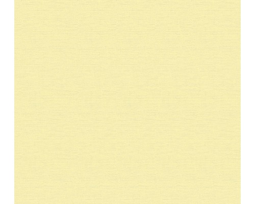 Papier peint intissé 3532-14 Björn & Chateau 5 uni jaune pastel Papier peint jaune avec une texture fine
