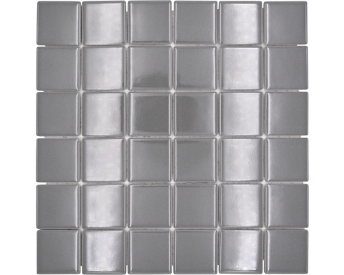 Mosaïque céramique Quadrat uni métal brillant 30x30 cm Carreau de mosaïque carré en verre