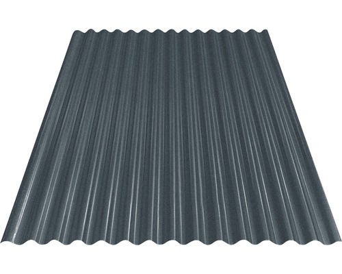 Tôle ondulée PRECIT S18 gris mat Sinus 76/18 2000 x 1108 x 0,5 mm