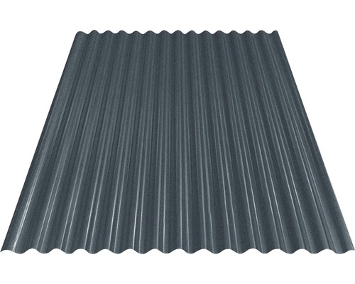 Tôle ondulée PRECIT Sinus S18 76/18 gris mat 2000x1108x0,5 mm