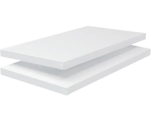 Schulte Tablette système d'emboîtement blanche 5 x 600 x 350 mm jusqu'à 85 kg lot de 2