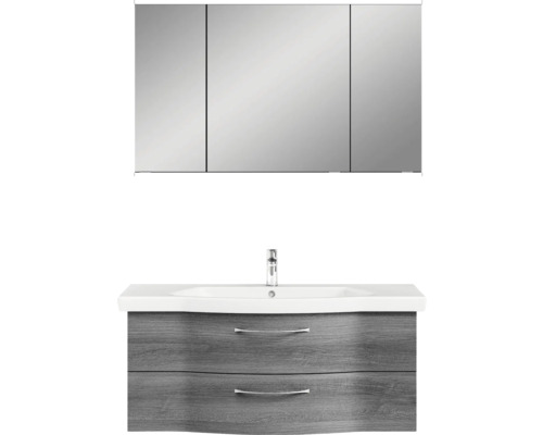 Ensemble de meubles de salle de bains avec meuble sous-lavabo et armoire de toilette