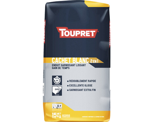 Toupret Enduit de rénovation Cachet gain de temps blanc 15 kg Toupret Enduit de rénovation Cachet gain de temps blanc 15 kg
