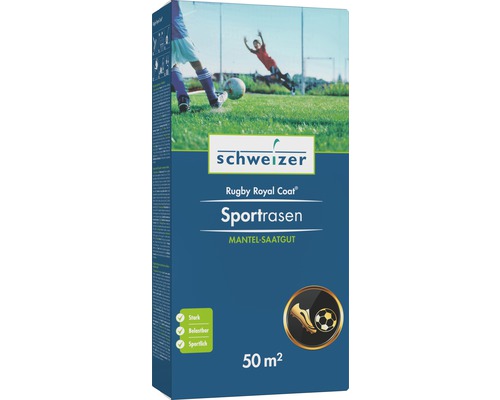 Rasensamen Eric Schweizer Rugby Royal Coat Sportrasen 50 m²