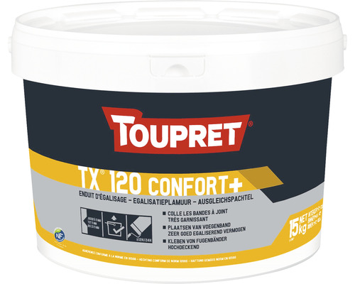 Toupret Ausgleichs- und Glättespachtel TX120 Confort 15 kg