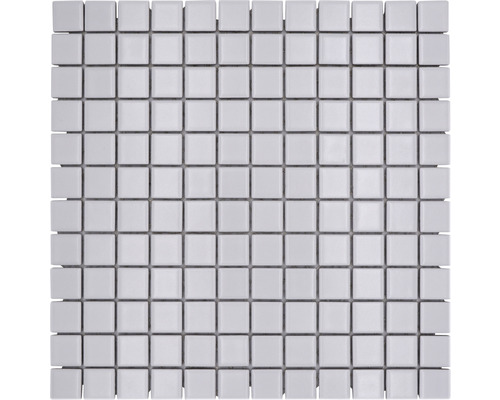 Mosaïque céramique Quadrat uni blanc mat 30x30 cm