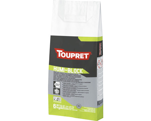 Toupret Enduisage des supports dégradés par l’humidité Humi-Block 6 kg