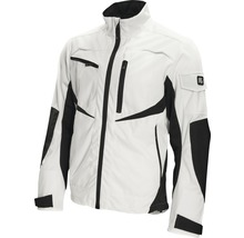 Veste de travail blanche avec fermeture éclair et poches