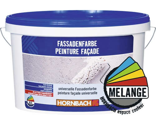 Seau de peinture de façade