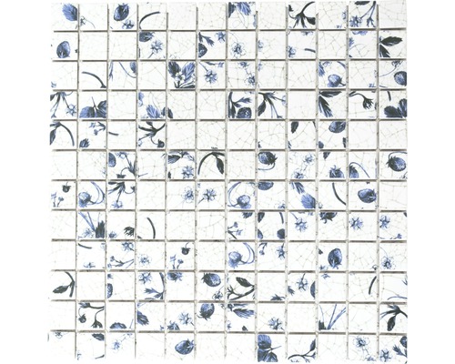 Mosaïque céramique Quadrat Strawberry 30x30 cm Mosaïque avec motif de plantes
