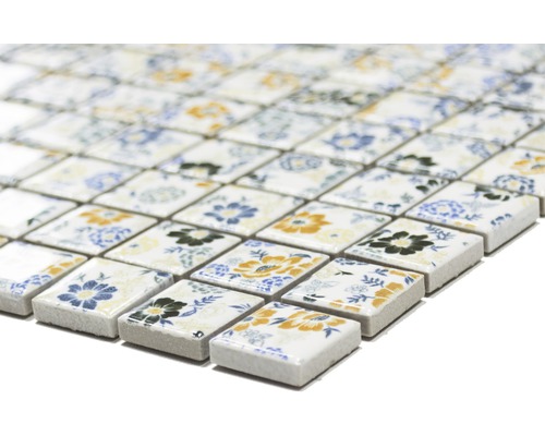 Carreaux de mosaïque avec motif floral