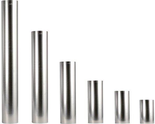 Conduit de poêle Ø 100 mm aluminié à chaud 0.50 m Jeu de six outils de poinçonnage en métal de différentes tailles