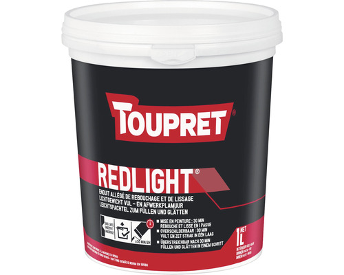 Toupret Enduit allégé Redlight Paste de rebouchage et de lissage 1 l
