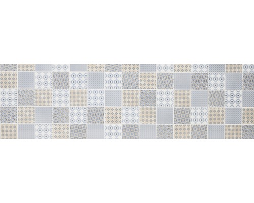 Motif de carreaux avec des motifs géométriques et floraux