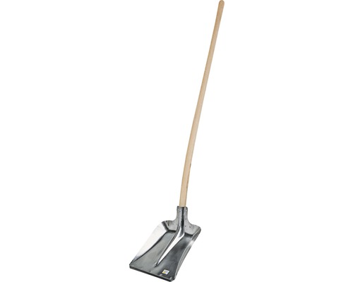 Hallenser Schaufel 130 cm extra stark 2,5mm, mit Kante und Stiel Hallenser Schaufel 130 cm extra stark 2,5mm, mit Kante und Stiel