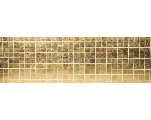 Carreaux de mosaïque avec des éléments carrés de couleur or