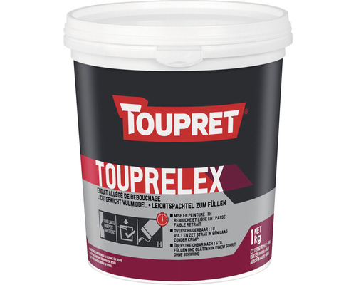 Toupret Enduit allégé Touprelex de rebouchage extérieur 1 kg