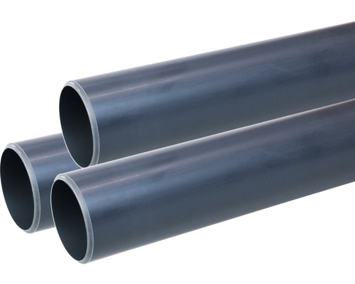 PVC Rohr für Styroporbecken 200 cm Ø 5 cm grau - HORNBACH