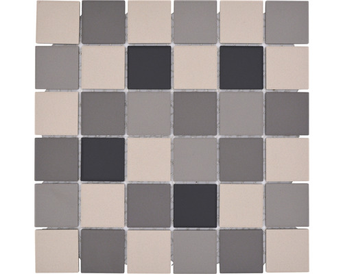 Mosaïque céramique Quadrat mélange non émaillé 29.1x29.1 cm Carreau de mosaïque carré en céramique