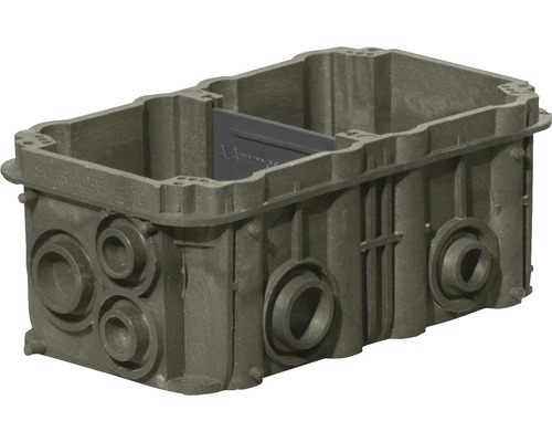 Einbaudose OEKO 2fach 70x130/52mm Erdkabelverteilerkasten aus Kunststoff für Erdkabel