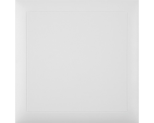 Couvercle avec traverse en diagonale 130x130x7 mm blanc