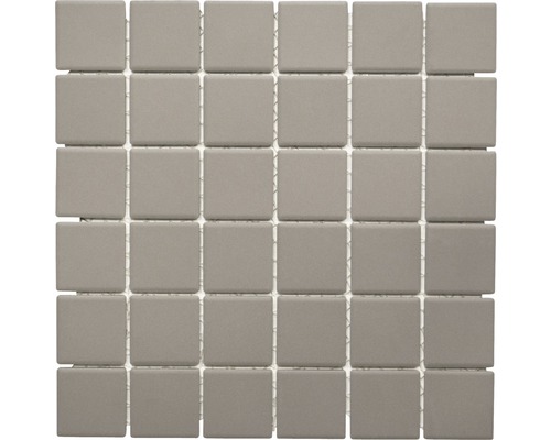 Mosaïque céramique gris non émaillé 29.1x29.1 cm Mosaïque avec éléments carrés gris