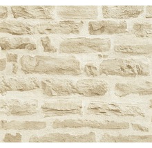Papier peint avec motif de mur en pierre