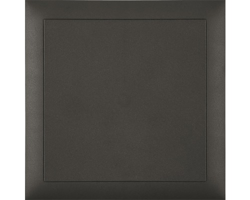 Couvercle avec traverse en diagonale 130x130x7 mm gris