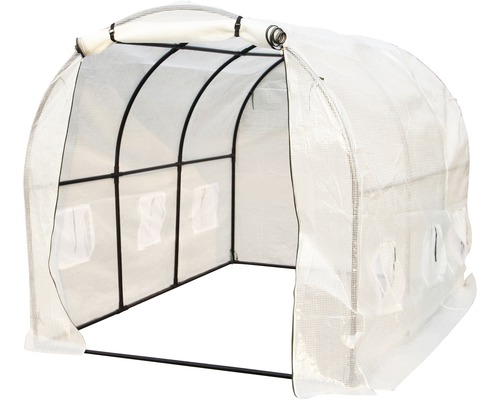 Serre tunnel avec film et cadre en acier