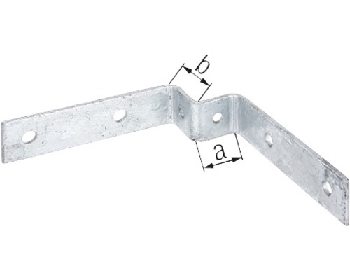 Winkelverbinder aus Metall mit Löchern für Schrauben