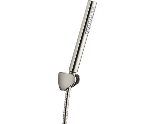 Set douchette tube AVITAL LATHAN y compris flexible de douche 1500 mm aspect inox Douchette avec flexible de douche pour salle de bain
