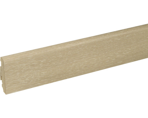 Plinthe chêne blanc laqué SU60L 19 x 58 x 2400 mm Plinthe en bois
