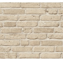 Gros plan d''un papier peint avec motif de briques