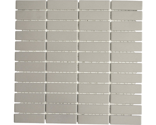 Mosaïque céramique gris non émaillé 28.65x29.5 cm Mosaïque avec des pierres rectangulaires grises