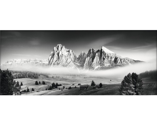 Gerahmtes Bild Mist & Mountain 130x60cm