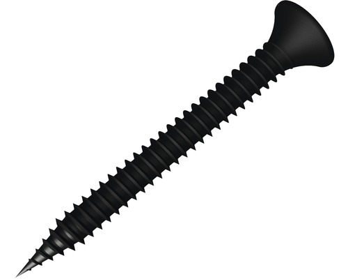 Knauf Gipsplattenschraube Trompetenkopf Nagelspitze 3,5 x 35 mm 200 Stück Schwarze Universalschraube