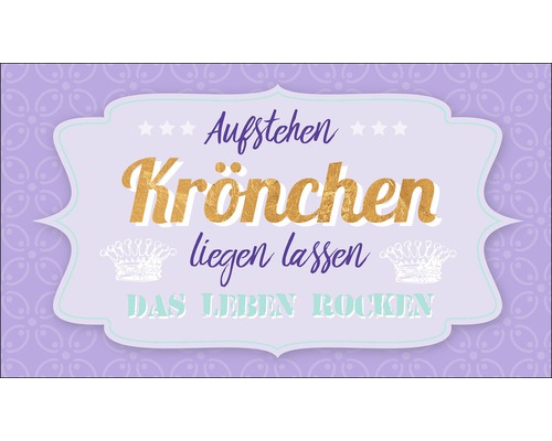Panneau décoratif Krönchen 15x30 cm