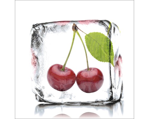 Glasbild Cherry Sorbet 30x30 cm