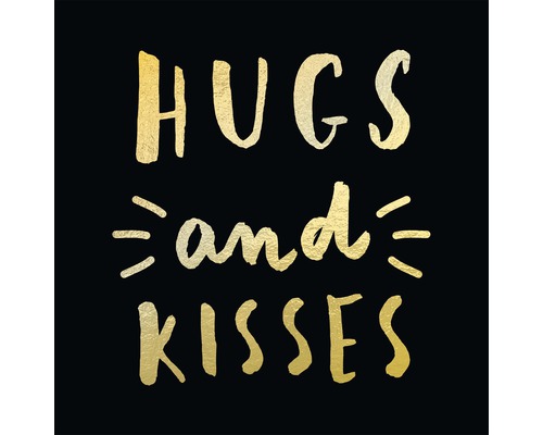 Abbildung des Schriftzugs Umarmungen und Küsse