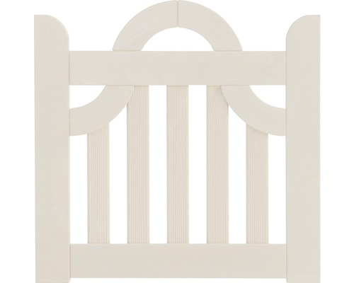 Portillon simple Konsta arc sans fraisage de serrure 100 x 95 cm blanc crème