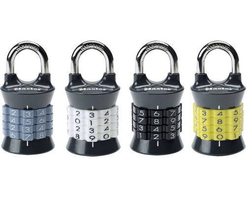 Quatre cadenas à combinaison Master