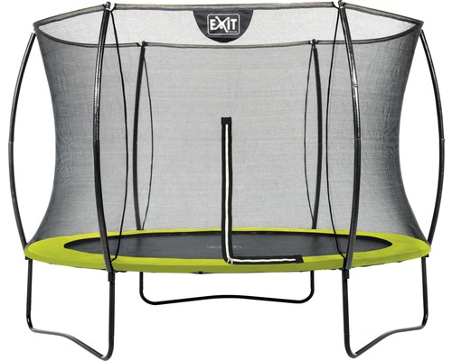 Trampoline EXIT Silhouette avec filet de sécurité Ø 244 cm lime