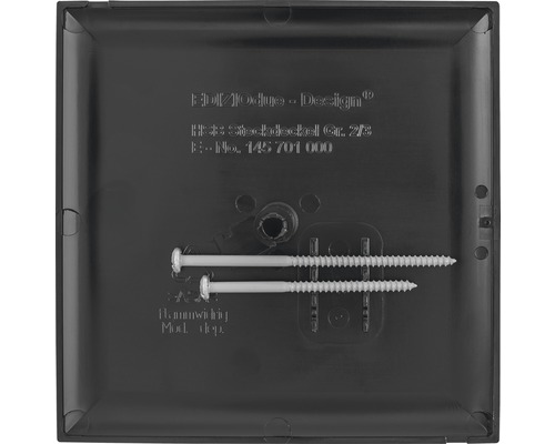 HSB Due Blindabdeckung GR 2/3 130x130mm schwarz