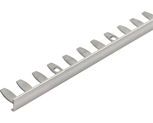 Profilé de finition d'angle Durosol acier inoxydable longueur 250 cm