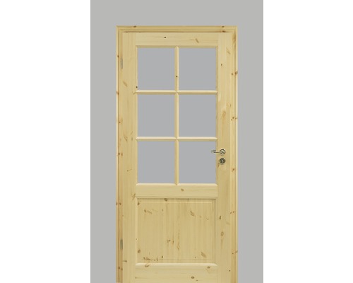 Porte intérieure Pertura Fengur style maison de campagne pin 86.0x198.5 cm gauche 02/SP6 (sans vitrage)