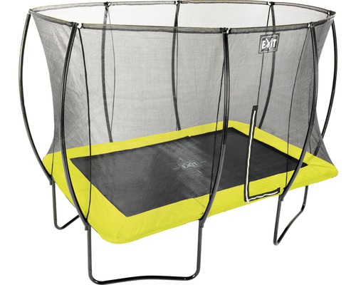Trampoline de jardin rectangulaire avec filet de sécurité