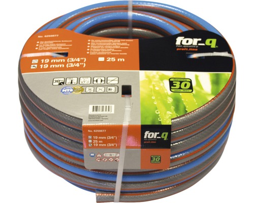 Tuyau d''arrosage enroulé de 19 millimètres de diamètre et de 25 mètres de long