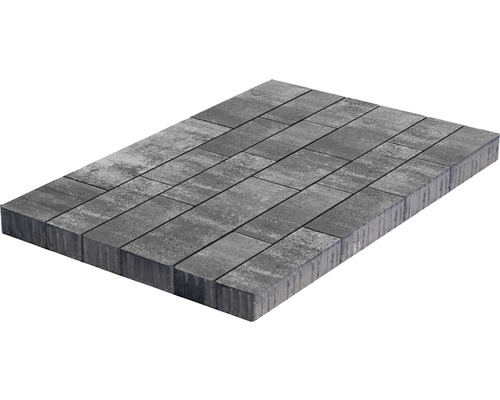 Pavé Allee City mélange gris anthracite multi-format épaisseur 8 cm