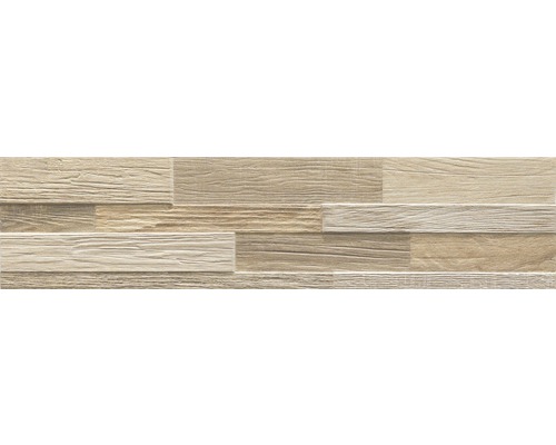 Feinsteinzeug Verblender Forest sabbia beige 15x61 cm Fliese in Holzoptik für die Wandgestaltung